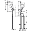 Смеситель для кухни hansgrohe Metris M71 320 1jet sBox 73812800 с вытяжным изливом сталь