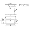 Раковина 90x45 см Creavit Ideal ID090-00CB00E-0000