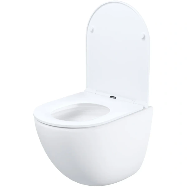 Унитаз подвесной IDDIS Axes AXERDSEi25 безободковый, торнадо, с сиденьем микролифт, белый