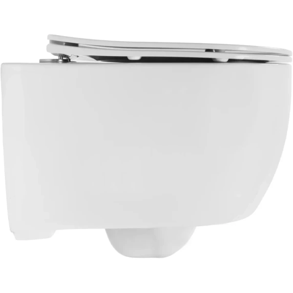 Унитаз подвесной Rea Olivier REA-C6509 безободковый, с сиденьем микролифт, белый