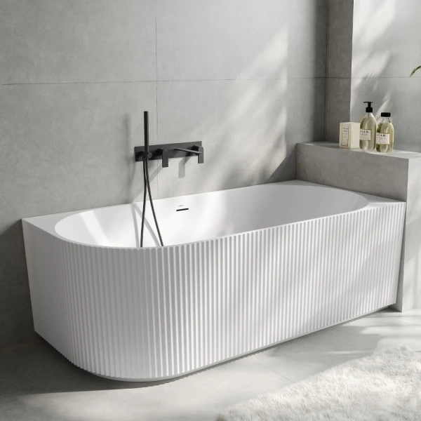 Акриловая ванна Abber AB9329-1.5 R 150x75 см R, угловая, белый