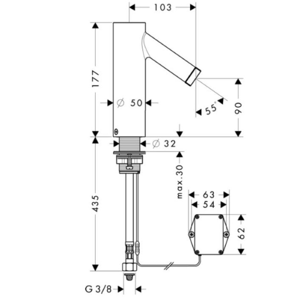 Смеситель для раковины Axor Starck 10106000