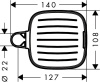 Мыльница hansgrohe Cassetta E 26519000 хром