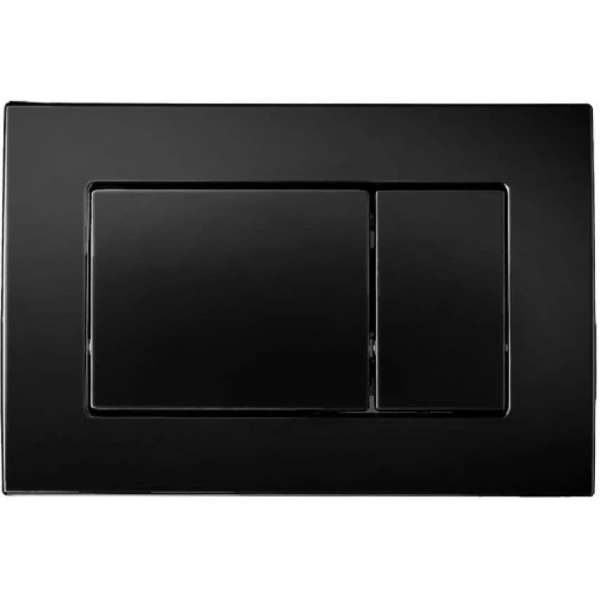 Инсталляция для унитаза Berges Atom 410 040332 с кнопкой смыва, черный матовый