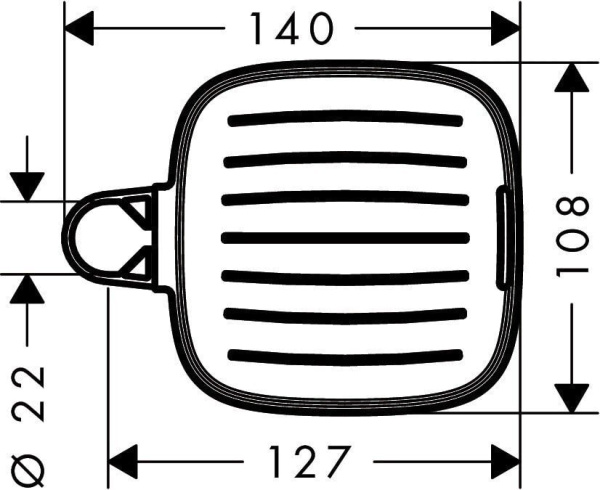 Мыльница hansgrohe Cassetta E 26519000 хром