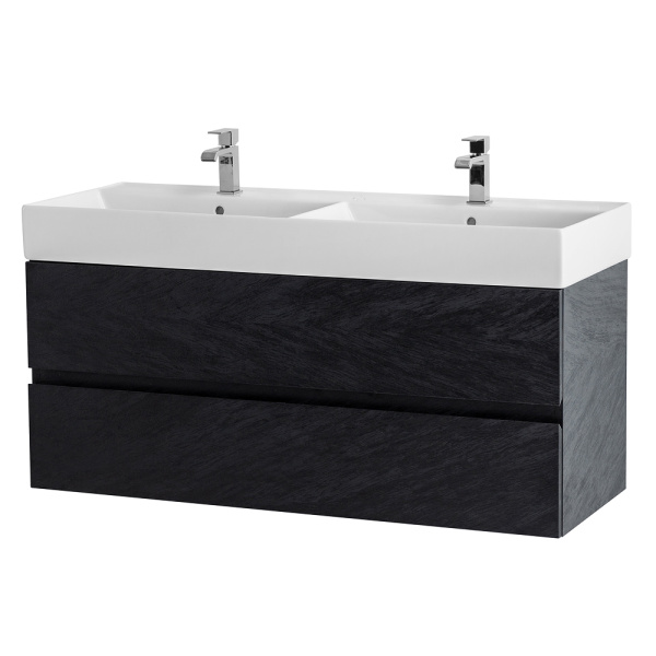 Тумба под раковину Cezares Molvenio 46 120 MOLVENO 46-120-2C-SO-2-NR черная матовая