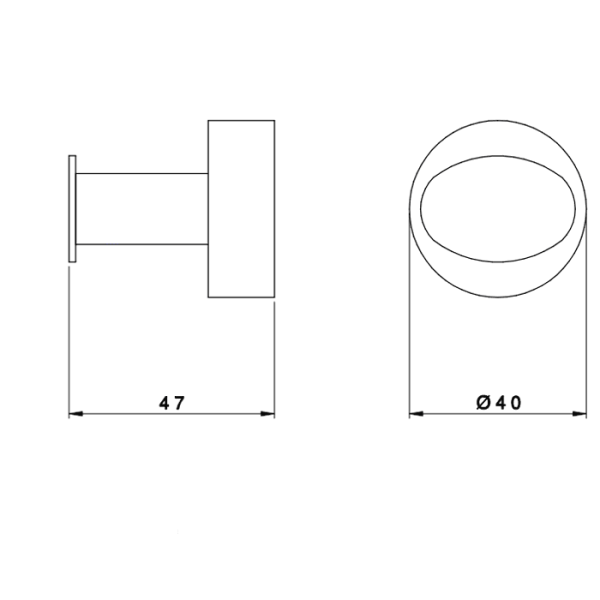 Крючок Nicolazzi Minimale 1481MCR