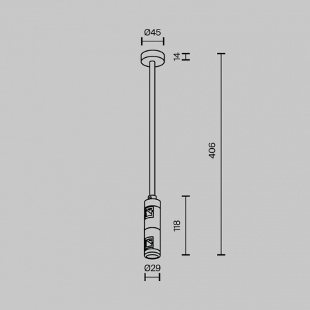 Основание на штанге Maytoni Flarity TRA158C-D1-PT