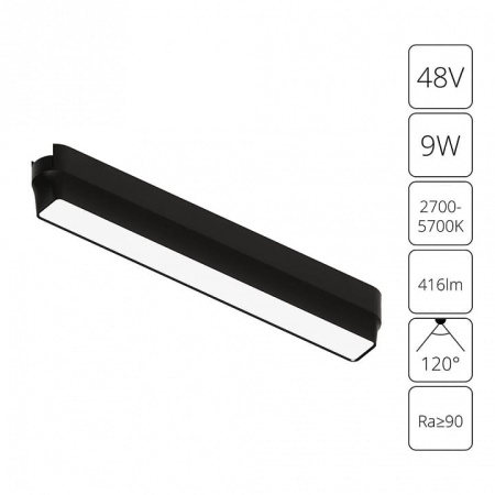 Накладной светильник Arte Lamp Rapid A2953PL-1BK