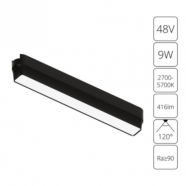 Накладной светильник Arte Lamp Rapid A2953PL-1BK