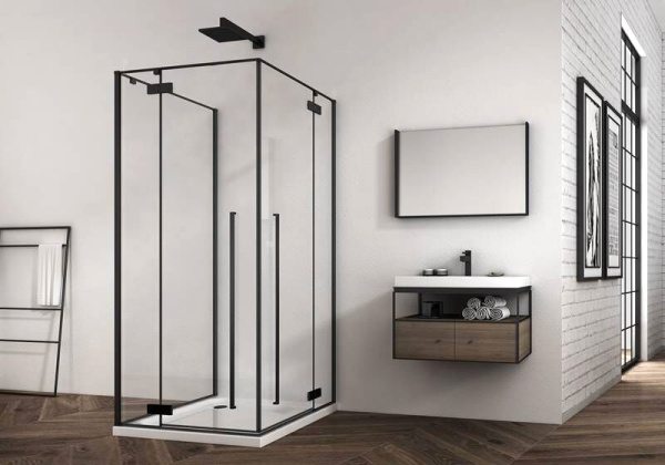 Душевой уголок Abber Eins 90x90 AG06099B черный