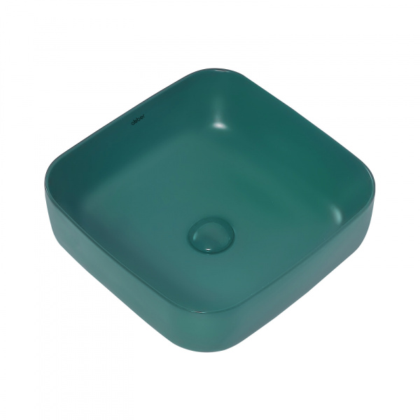 Раковина накладная Abber Rechteck 38 AC2211MBG темно-зеленая матовая