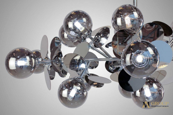 Люстра на штанге AM-Group  AM392 SP18 CHROM