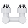 Узел нижнего подключения Royal Thermo Design угловой 1/2"х3/4" EK (белый)