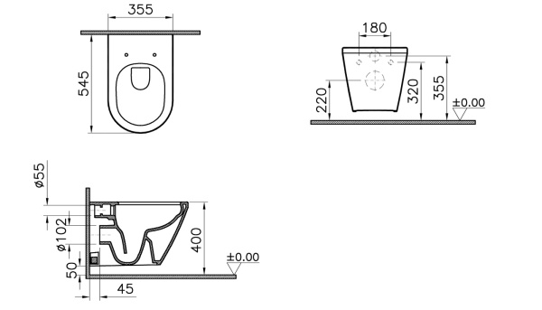 Подвесной унитаз Vitra Integra 7041B003-0075