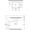 Раковина 55x41 см Berges Ego 181006
