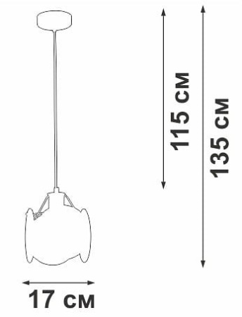 Подвесной светильник Vitaluce V5828 V5828-8/1S