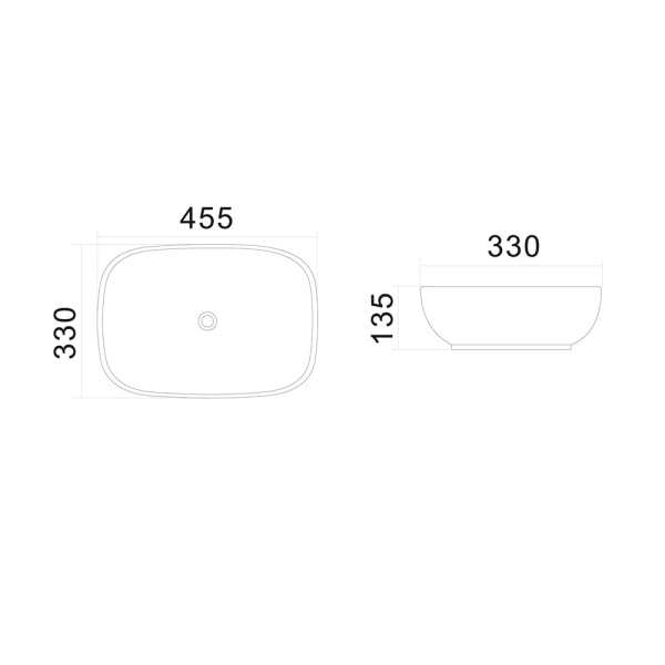 Раковина AM.PM Universal 45 C8FC0X045GWRE