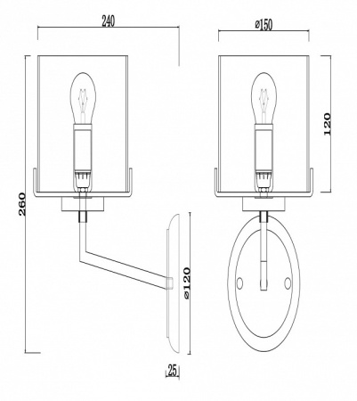 Бра Freya Karen FR5096WL-01CH