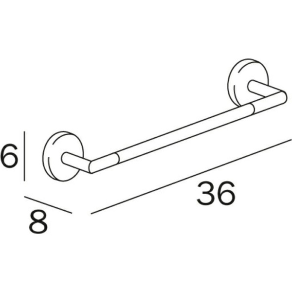 Полотенцедержатель Inda Forum A3618ECR хром