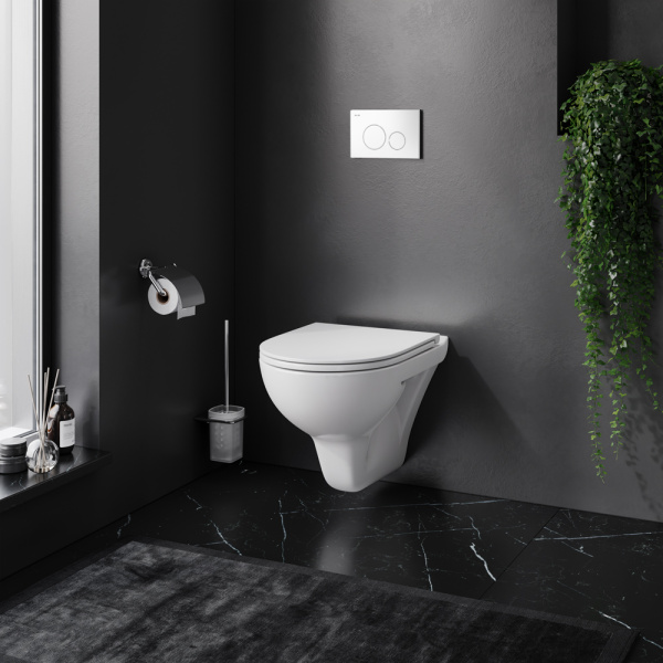 Комплект унитаза с инсталляцией AM.PM Gem IS49001.901700 с сиденьем микролифт клавиша белая