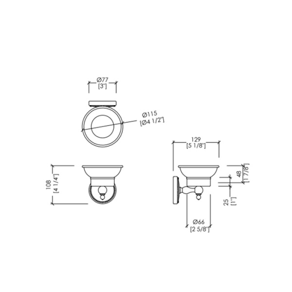 Мыльница Devon&Devon Dorothy DOR401BR бронза