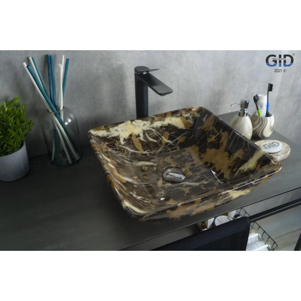 Раковина 41,5x41,5 см GID Stone Edition Mnc183