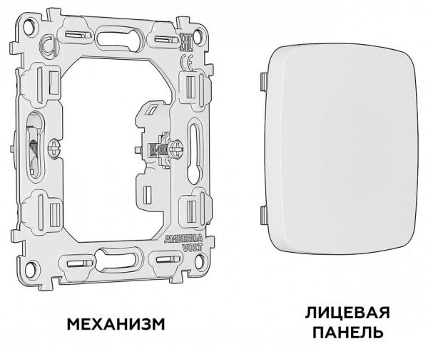 Заглушка для поста, без рамки Ambrella Volt OMEGA MO116010