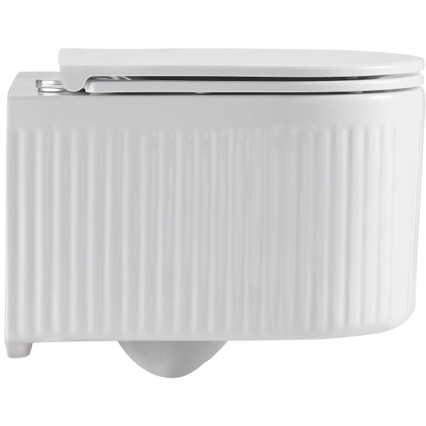 Унитаз подвесной Grossman GR-4408SQ безободковый, торнадо, с сиденьем микролифт, белый