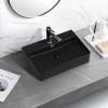 Раковина накладная Abber Rechteck 61 AC2201MB черная матовая