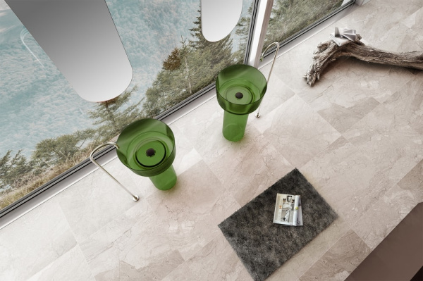 Раковина Abber Kristall 45 AT2702Emerald зеленый