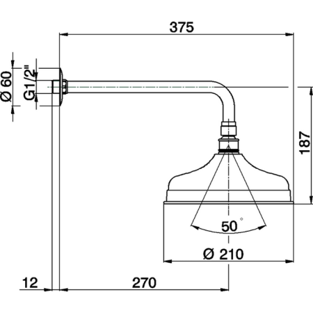 Верхний душ Cisal Shower DS01340021