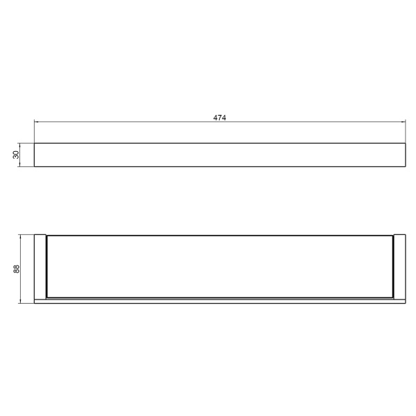 Полка Timo Petruma 15272/03 черный