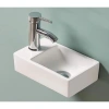 Раковина CeramaLux 9048GTR 29,5x18 см R, рукомойник, белый