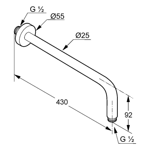 Кронштейн для душа Kludi A-Qa 6651405-00