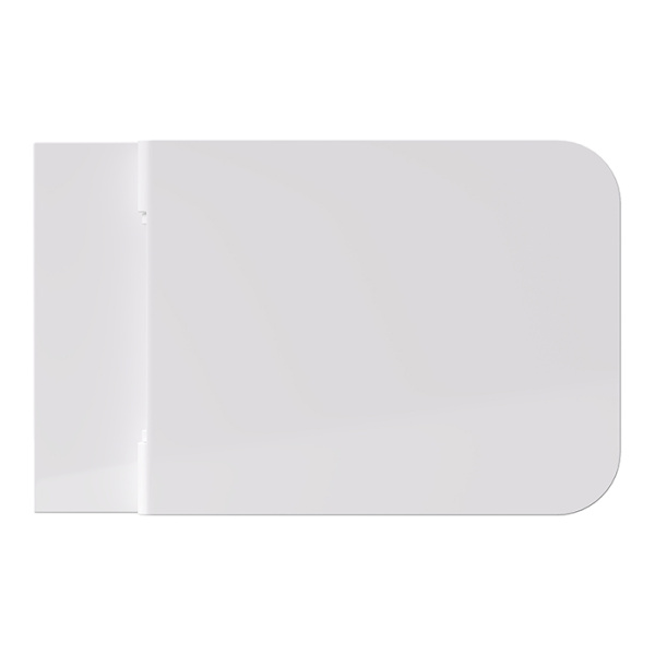 Подвесной унитаз с крышкой и сиденьем Alice Hide Square 31210101SET белый глянцевый
