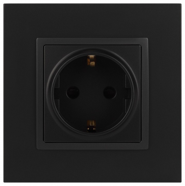 Розетка с заземлением и со шторкой, без рамки Эра Эра Elegance 14-2102-05