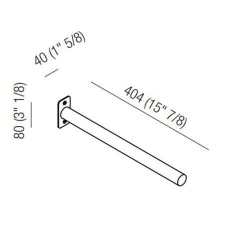 Полотенцедержатель Agape Mach 2 AMC20934E черный