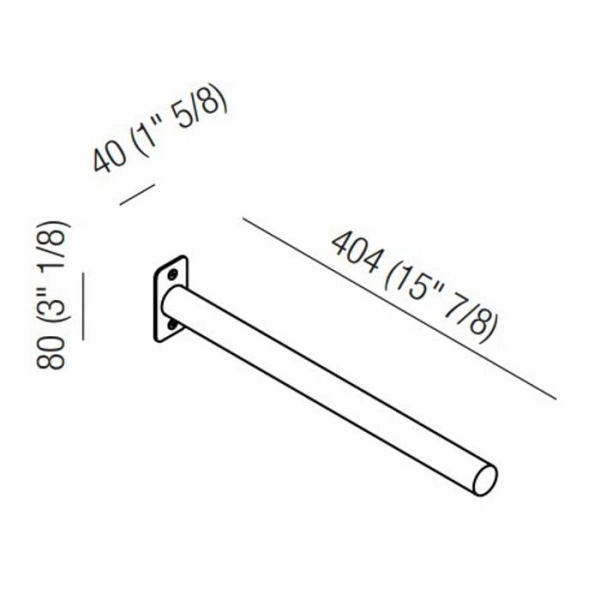 Полотенцедержатель Agape Mach 2 AMC20934E черный
