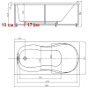 Акриловая ванна Aquatek Мартиника 180x90 см MAR180-0000053, белый