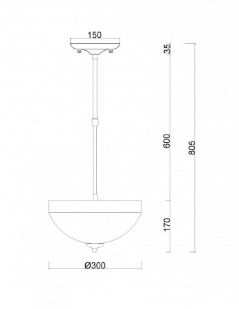 Светильник на штанге MyFar Ceiling MR1525-3C