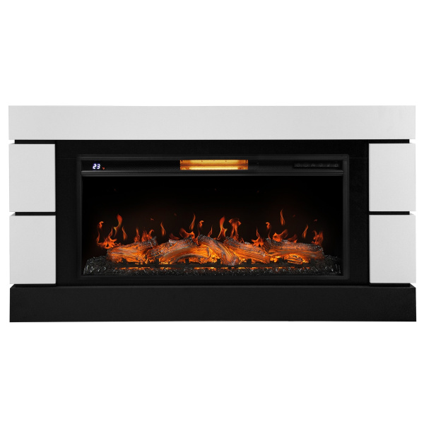 Каминокомплект: Очаг Electrolux EFP/P-4220LS, портал Moderno 42/40/36, белый, р/в