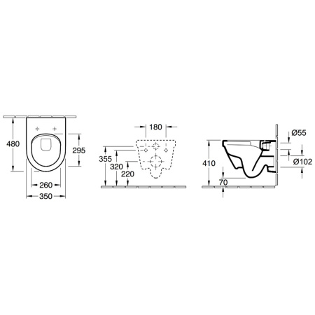 Унитаз подвесной Vitra S50 7740B003-0075