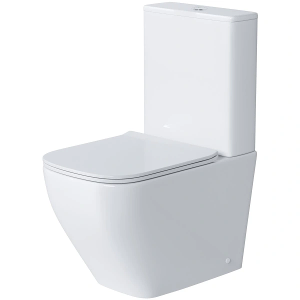 Унитаз-компакт Grossman GR-4453S безободковый, с сиденьем микролифт, белый