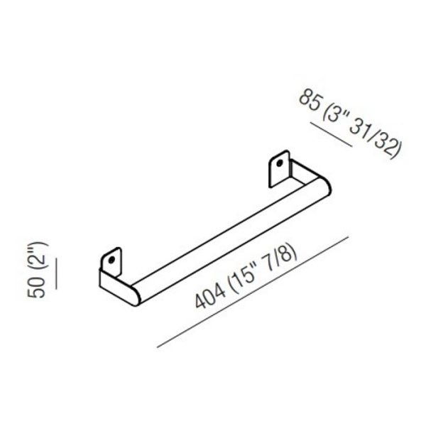 Полотенцедержатель Agape Mach 2 AMC20932E черный