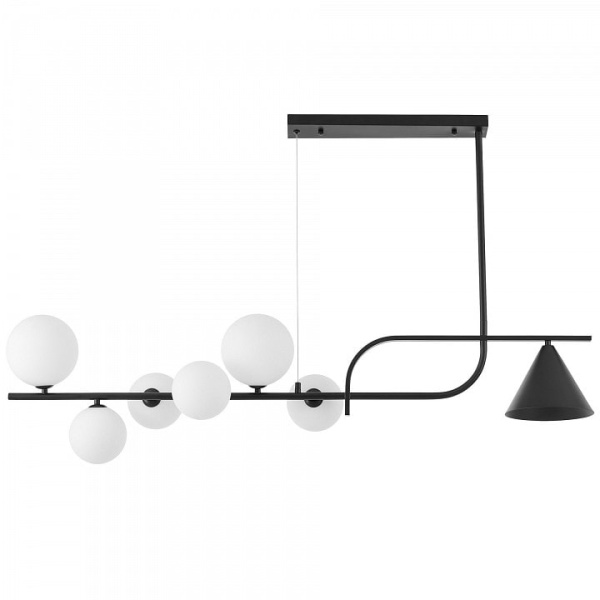 Светильник на штанге LUMINA DECO AMADEO LDP 7036-7 BK+WT