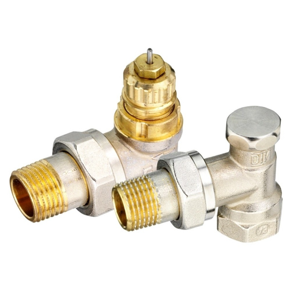 Набор термостатический для радиатора угловой ROYAL THERMO 1/2" Click