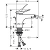 Смеситель для биде hansgrohe Vivenis 75200670 черный матовый