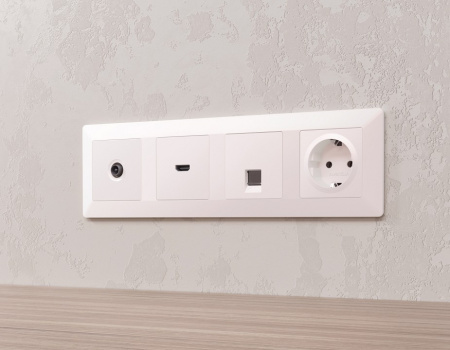 Рамка на 4 поста Ambrella Volt Line AF110204