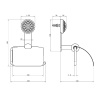 Держатель туалетной бумаги THG Dahlia A41.F01.538AC золото